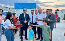 Başkan Geçit, Malatya Konteyner Kenti Ziyaret Etti, Minik Yusuf’un Doğum Gününü Kutladı